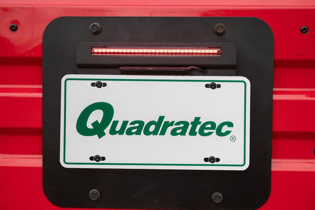 Kentrol 80710 BackSide License Plate Mount with LED for 97-06 TJ